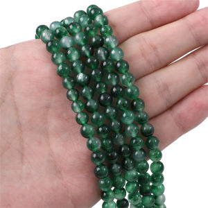 4-10mm 38cm/str Green Jade Natural Stone Beads For Necklace Bracelet DIY Jewelry Making