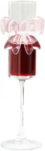 1/2PCS Bow Cocktail Glass Highball Goblet Cocktail Champagne Wine Glass Elegant Barware for Home Restaurants Bars Gifts (1PC)