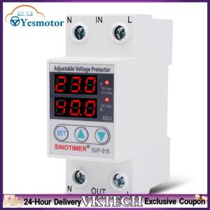 【Local Shipment】Voltage Surge Protector Relay SVP-916 with Adjustable Settings for Home Electrical System Overvoltage Protection