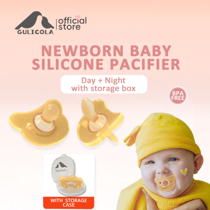 Gulicola Baby Pacifier for Newborn Day and Night Silicone Baby Pacifier Lazada PH