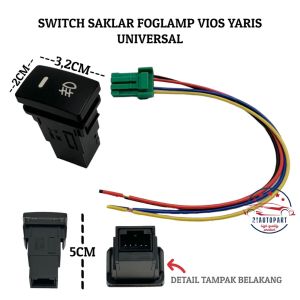 Saklar On Off Foglamp Lampu Kabut Vios Yaris Triton Universal