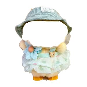 EMERRY Flower Dress Upsetduck Clothes Sad Duck Bucket 15cm Doll Dress Set Cute Work Is So Annoying Little Yellow Duck Doll Cloth Cotton Doll Accessories