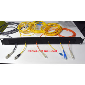1U Brush Network Cabinet LAN Ethernet Cable Plate Fiber Optic Cable Management Rack Panel