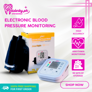 Pinkderby Electronic Blood Pressure Monitor Microcomputer Intelligent Arm Style