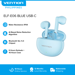 Vention Elf E06 Bluetooth Earphone 5.3 Sports Headphone HiFi Intelligent noise reduction listening ENC noise reduction For Support Call Video Touch Control True Wireless Earphone | NBK
