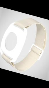 Sensor Cover Armband for Freestyle Libre Protector Case Compatible with Freestyle Libre 1 & 2 Silicone-Free Stretchable Armband for Diabetic (L-Beige)