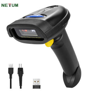 NETUM 2D Bluetooth Barcode Scanner Compatible with 2.4GHz Wireless & USB Wired Connection Connect Smart Phone Tablet PC 1D 2D Bar Code Reader