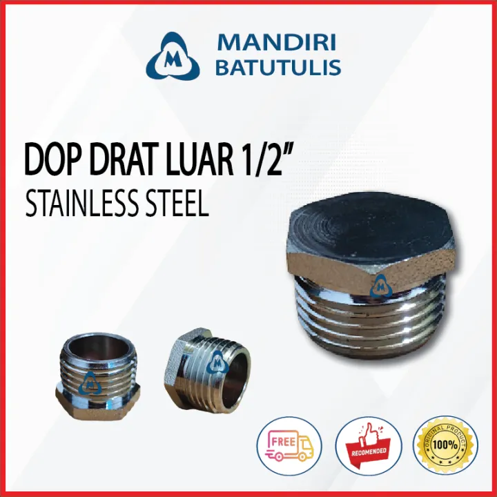 Dop Conduit DOP Stainless drat Luar 1/2