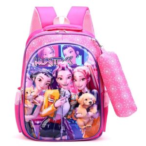 MODERNLUX Rumi Mira Zoey Kpop Backpack Large Capacity Ultra-Light Demon Hunters Backpack Durable Cartoon Girls Backpack Students Use