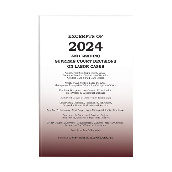 Laborkase Excerpts of 2024 and Leading Supreme Court Decisions on Labor Cases ...