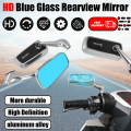 H2C-Style Motorcycle Rearview Mirrors – Aggressive Sportbike Winglet Mirrors, Universal Fit for Most Street Bikes. 