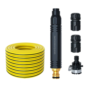 PVC Irrigation Hose Flexible Pipe for Car Wash Garden Courtyards Lawn Watering with Tap Quick Connector Adapter