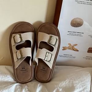 WomenS Summer Outdoor Slippers 2026 New Vintage Style Casual Versatile Soft Flat Beach Sandals