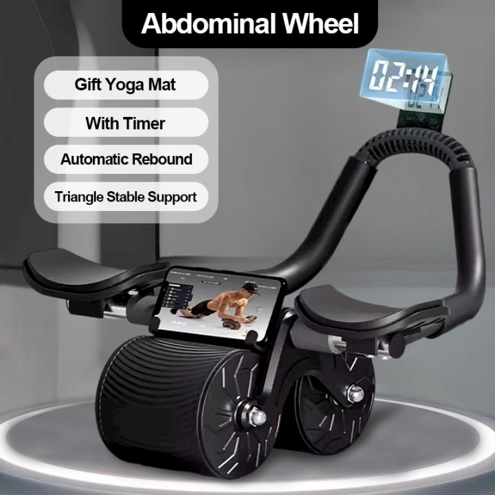 Beginner Abdominal Health Wheel Support Rebound Ab Rollers Fitness