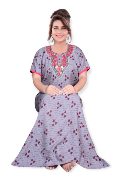chinese dress ladies Trust of Deal Women's Jaipuri Printed Soft 100% Cotton Indian full length  Nighty For Womens with lightweight Nightgowns/sleepwear For Ladies Cotton  Nighties XL Night Dress (Pack of 2) Multicolor at Amazon Women's