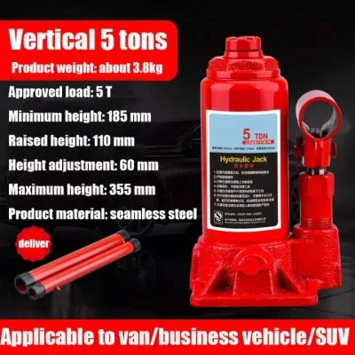 🇵🇭 Car Hydraulic Jack 2/3/5/10 Tons Heavy Duty Bottle Type Jack Multifunctional Vertical Manual Car Jacks Lift Car Tire Repair Tool