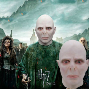 Hàng Sẵn cos Mũ đội đầu kiểu Voldemort trong phim Harry Potter mặt nạ latex đầu trọc kinh dị đáng sợ