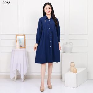 MEYDI Long DRESS TUNIK Wanita dewasa premium one size (38)