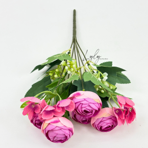Hoa Trà Điểm Tú Cầu Bó Hoa Cắm Giỏ Trang Trí Tiệc. Hoa Lụa Decor