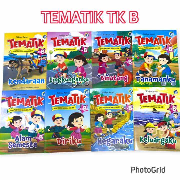 Paket Isi 8 Buku - Buku Tematik TK B Cocok Untuk Anak PAUD - SB ...