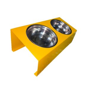 RYTStorage DOG BOWL RISER - Made of High Quality and Powder Coated Metal - WITH TWO BOWLS INCLUDED!