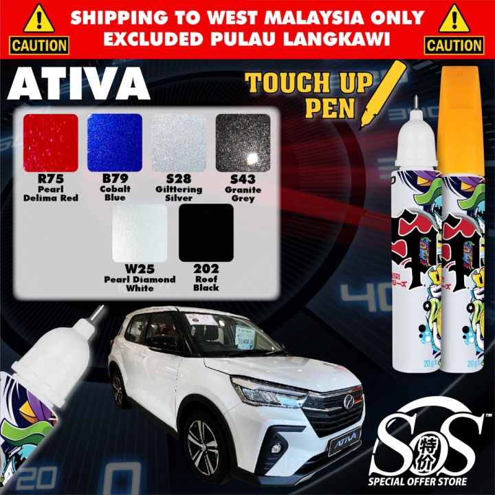 Touch Up Pen PERODUA ATIVA Original Stock Color 🎨 Pen & Brush Repair ...