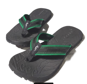 Outdoor slippers SANTH047 1070 green x black strap with black slipsole  (Available Sizes  5 6 7 8 9 10 11 12.)