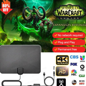 Super HD 4K Indoor Digital Antenna Carbon Fiber Free Digital Antenna HD Digital TV Antenna