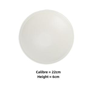 OMK Japanese Style Ceramic Tableware Set Matte Glazed Plate Rough Ceramic Salad Bowl Oval Fish Plate