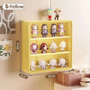 Cologer Wall Mounted Acrylic Display Case for Popmart -Dustproof Storage Box Stand for Blind Box Collectible#CD036