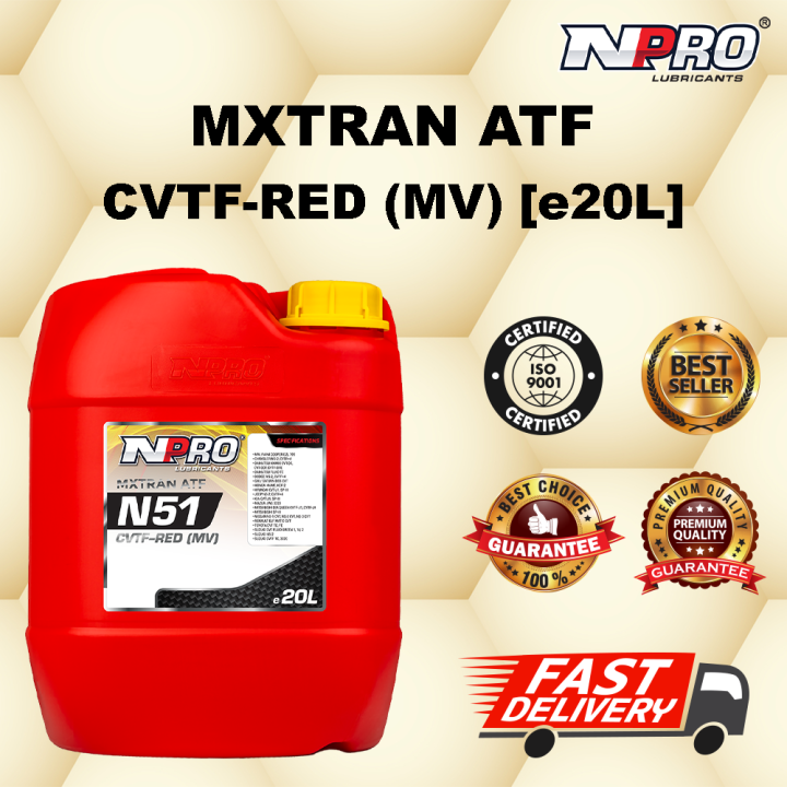 NPRO N51 ATF CVT Red 20L Minyak Hitam Gearbox Auto Kereta Auto