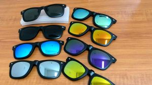 (Ready Stock) Polorize Mirror Coat External Clip On Cermin Mata Hitam Warna Spec Good Quality Polorise