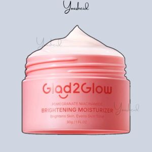 GLAD2GLOW Pomegranate 5% Niacinamide Brightening Moisturizer - Glad2Glow Pome Moist Pome G2G