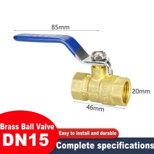 DN15/20/25 Brass Ball Valve Female Water Gas Oil Valve with Lever Handle Copper Plumbing Valve