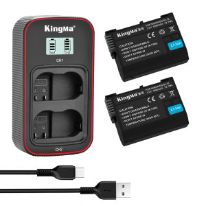 [KingMa] EN-EL15 Replacement Battery / Set / LCD Dual Charger for Nikon Cameras using ENEL15 Batteries