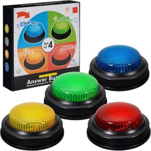 Chuông Bấm Trả Lời Nhanh Cho Trẻ Em – Buzzer Hỏi Đáp Có Âm Thanh Đồ Chơi Giáo Dục 2026