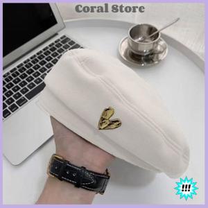 【Coral】💖【HOT SALE】🎈🎈 Cotton Women Berets Winter Hats Vintage French Plaid Top Cap Painter Hat Autumn Winter Street Octagonal Beret Caps