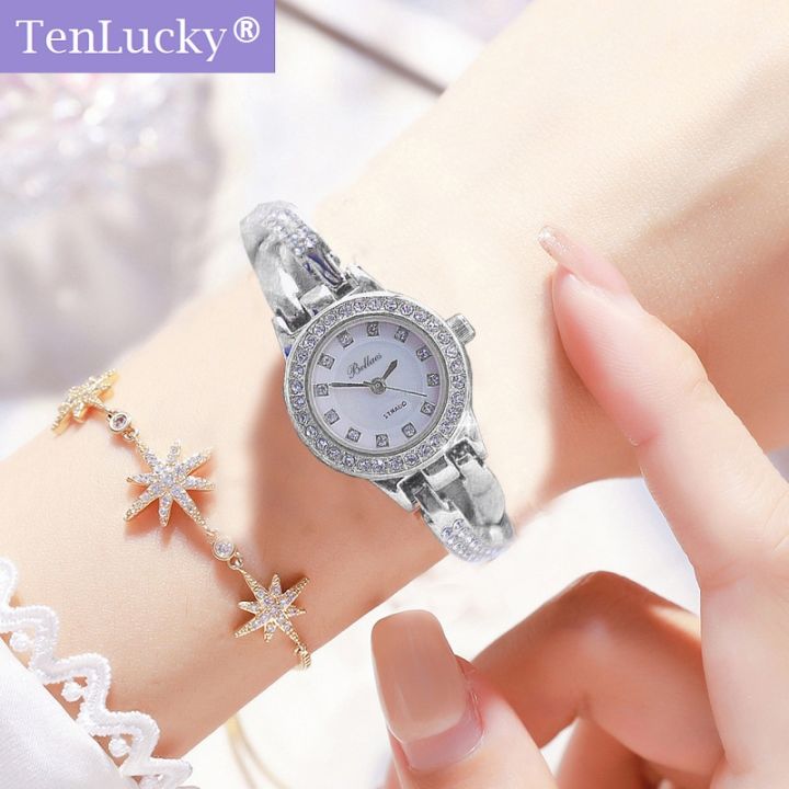 TenLucky Luxury Waterproof Bling Shiny Fine Zircon Quartz Watch and
