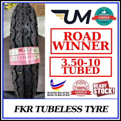 🔥HOT SALES🔥 FKR TYRE TUBELESS 10 INCH 100/90-10 ROADWINNER 2020 3.50-10 BUATAN MALAYSIA TIRE TYRE TAYAR TIUBLESS V100
