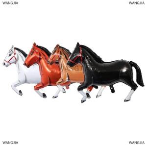 [COD] WANGJIA Horse Shaped Aluminum Film Balloon Birthday Decoration Horse Balloon Equestrian Decoration Event Party Decoration