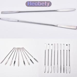 Heabety  1Pcs Women Stainless Steel Nail Art Makeup Palette Spatula Tone Rods Tool Beauty