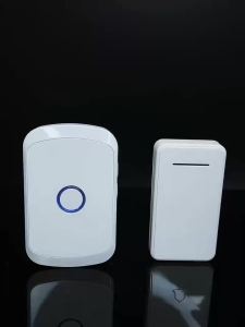 CACAZI Welcome Home Self-Powered Wireless Doorbell Waterproof 150M Remote No Call Ring 1 Button 1 Receiver US EU