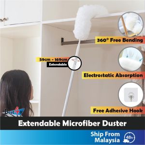 BEST4U Premium Extendable Microfiber Duster | Detachable Bendable  Duster | Household Cleaning Tools/Penyapu Habuk