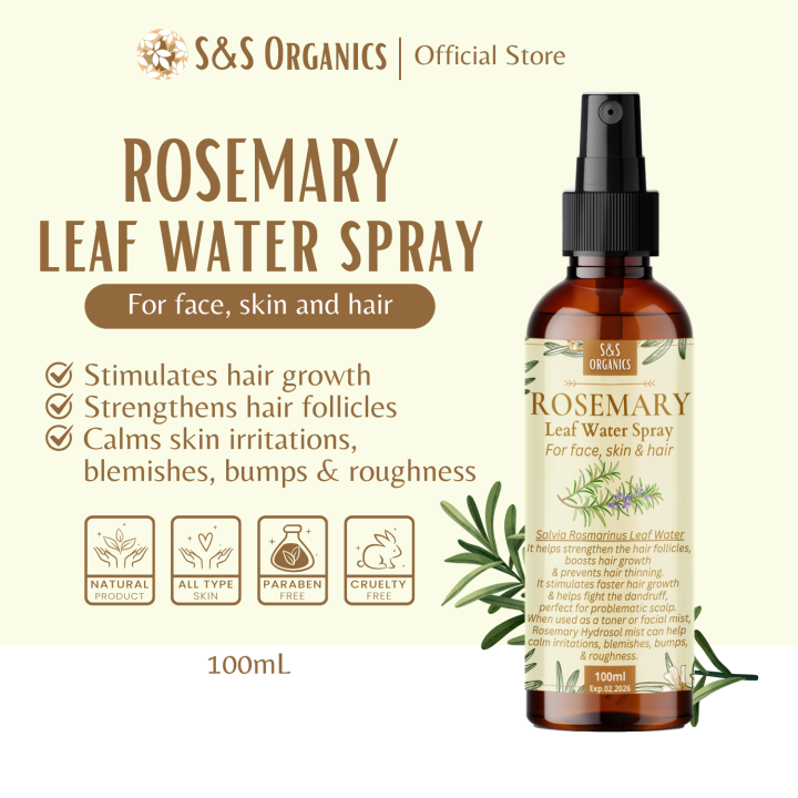 S&S Rosemary Leaf Water Hair Grower Spray 100ml