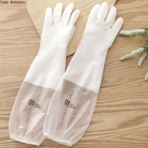 1Pair Waterproof Dishwashing Long Gloves Multi-purpose Washing Clothes Cleaning And Durable Rubber