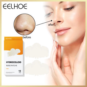 Eelhoe Nose Blackhead Remover Strips Pore Control Moisturizing Normal Pore Removal Nose Strip Hydrocolloid Nose Patche Blackhead Remover Mask For Men Acne Pore Treatment Mask Deep Nose Pore Cleaning Strips Black Head Remover(10pcs)