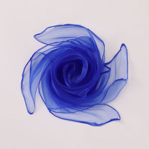 Jifang 60x60cm Plain Chiffon Nylon Scarf Children Kids Game Performance Dancing Silk Scarves PW53