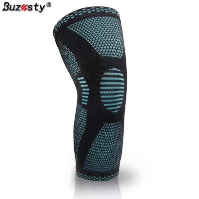 Buzesty Sports Compression Knee Sleeve Knitted Sports Knee Brace Support for Knee Pain Summer Breathable Knee Pads Running Basketball Mountaineering Spring Summer