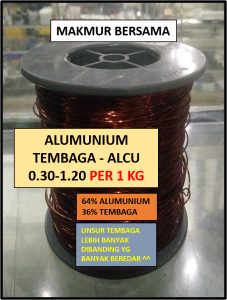 Kawat ALCU Tembaga Campuran Alumunium - Per 1 Kg - Kawat Gulung Dinamo Trafo