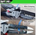 HURRICANE 6-in-1 Wire Stripper, Crimping Tool, Wire Cutter Stripping Tool, Multifunctional Electrical Pliers for Cable Stripper, Wire Crimper(8-18 AWG Solid, 10-20 AWG Stranded). 